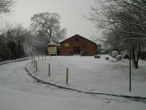 Rowe Hall in Winter